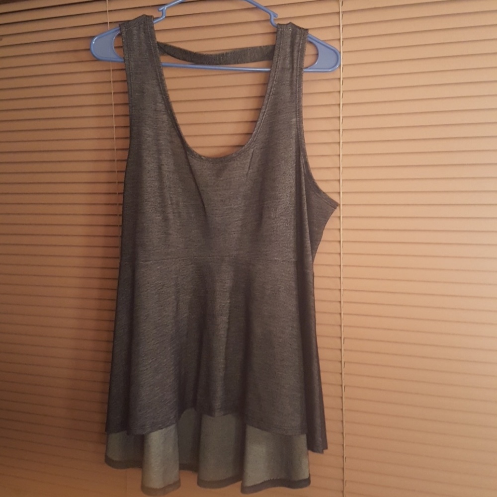 Denim cloth top - Dots XL